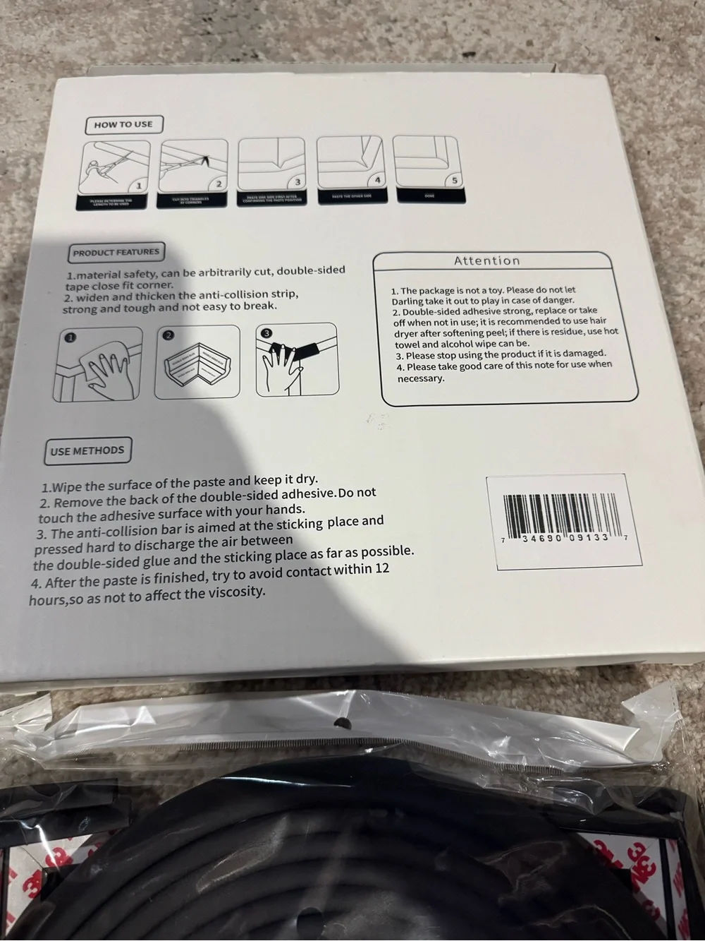 Foam Edge & Corner Guard Set - Black